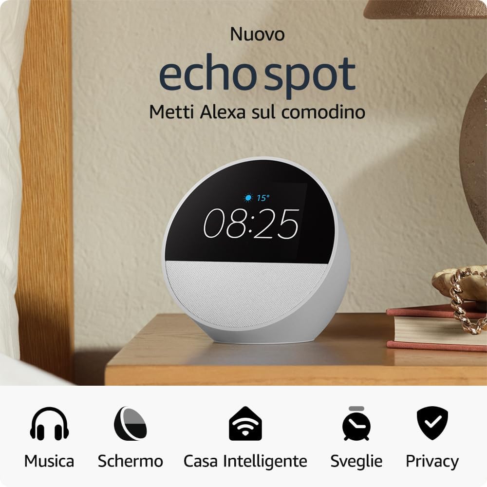 Scopri il Nuovo Echo Spot 2024: Sveglia Smart!